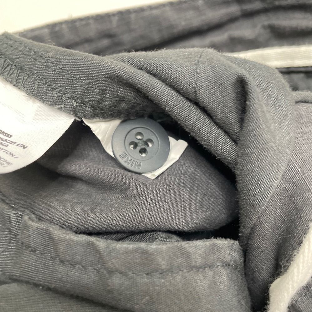 Y2K Nike Cargo Shorts Men 34 Gray Swoosh Baggy Grunge Outdoor Utility Hike Trail - Picture 12 of 16